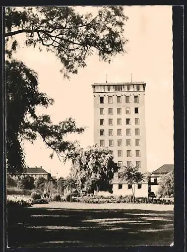 AK Erfurt, Blick auf das Hochhaus