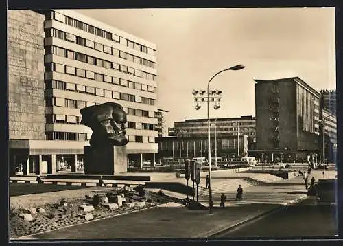 AK Karl-Marx-Stadt, Karl-Marx-Monument