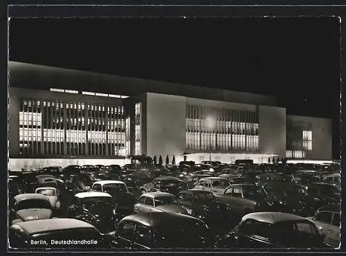 AK Berlin, Parkplatz vor der Deutschlandhalle