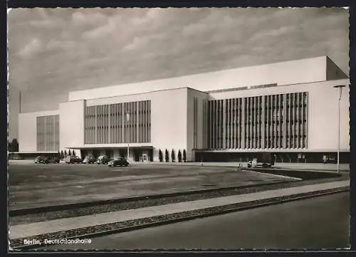 AK Berlin, Blick auf die Deutschlandhalle