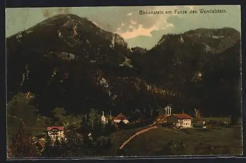 AK Birkenstein, Ortsansicht am Fusse des Wendelstein