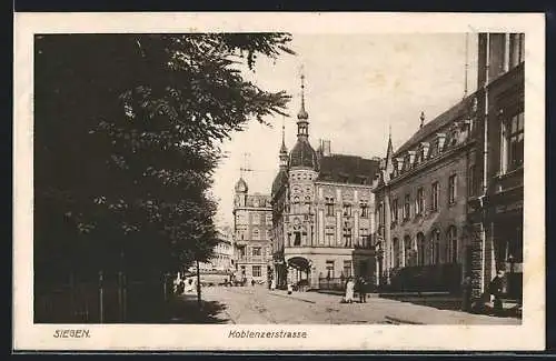 AK Siegen, Blick in die Koblenzerstrasse