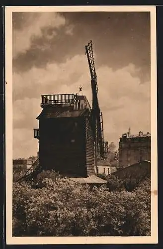 AK Paris-Montmartre, Moulin de la Galette