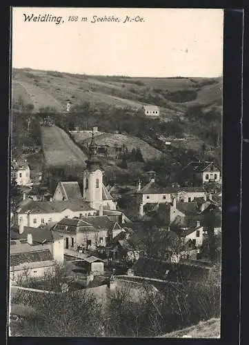 AK Weidling, Kirche im Ortsbild