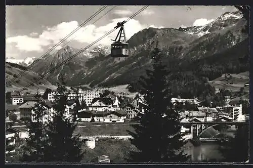 AK Klosters, Teilansicht mit Seilbahn