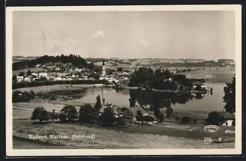 AK Mattsee /Salzburg, Ortsansicht übers Wasser