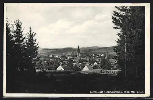 AK Gebhardshain, Gesamtansicht vom Wald aus