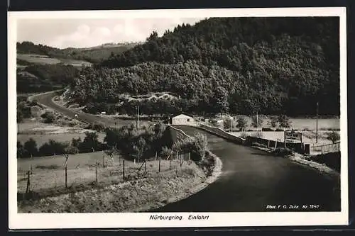 AK Nürburg, Einfahrt zur Autorennbahn Nürburgring