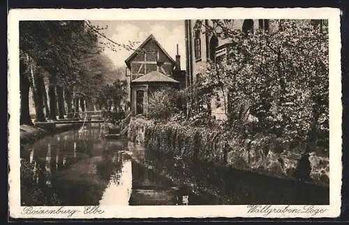 AK Boizenburg /Elbe, Ehemalige Synagoge jetzt Wallgraben Loge