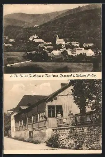 AK Sparbach i. Gebirge, Gasthaus z. Touristen von A. Th. Heinz