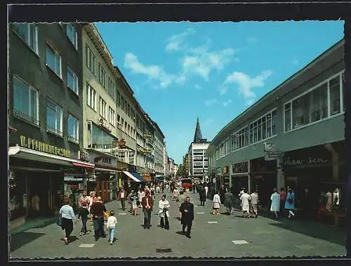 AK Kiel, Holstenstrasse mit Geschäft von W. Pfannkuch & Sohn