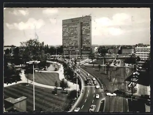 AK Düsseldorf, Thyssen-Haus am Hofgarten