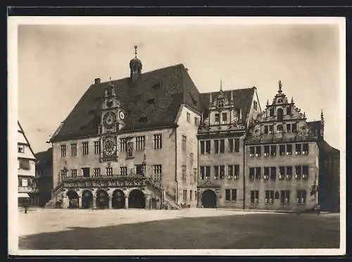 Foto-AK Deutscher Kunstverlag, Nr.6: Heilbronn, Blick zum Rathaus