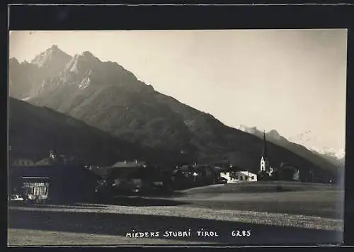 AK Mieders / Stubai, Ortsansicht mit Kirche