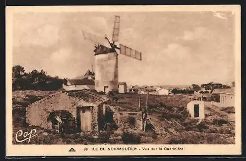 AK Ile de Noirmoutier, Vue sur la Guerinière