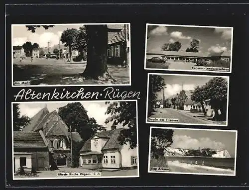 AK Altenkirchen /Rügen, Am Markt, Konsum, Strasse des Friedens