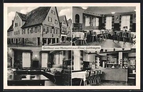 AK Gärtringen, Gasthaus und Metzgerei zur Krone