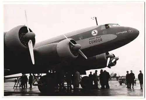 Fotografie Flugzeug Focke-Wulf Fw 200 Condor, Passagierflugzeug der Lufthansa