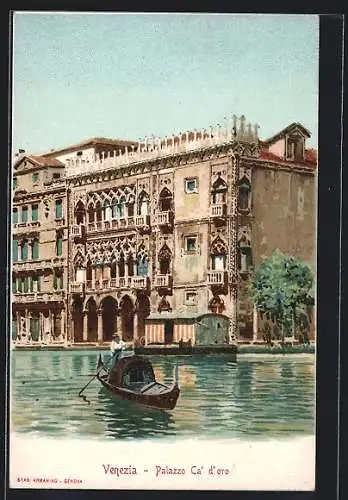 AK Venezia, Palazzo Ca` d` oro, Gondel