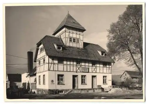 Fotografie J. Schröer, Kranichfeld, Ansicht Kranichfeld / Ilm, Wäscherei der BHG Kranichfeld