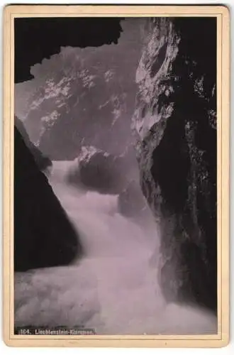 Fotografie unbekannter Fotograf, Ansicht St. Johann im Pongau, Blick in den Liechtensteinklammen, 1896