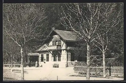 AK Baden b. Wien, Café-Restaurant Cholera-Kapelle