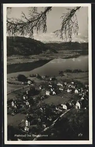 AK Steindorf a. Ossiachersee, Gesamtansicht aus der Vogelschau