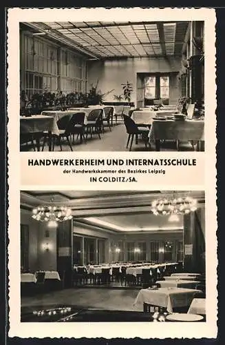 AK Colditz /Sa., Handwerkerheim u. Internatsschule der Handwerkskammer