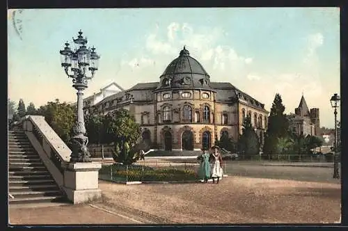 AK Basel, Blick auf die Universitätsbibliothek