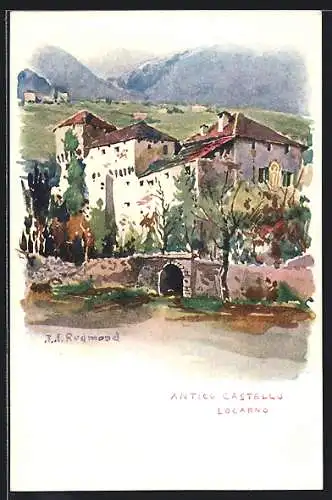 Künstler-AK Locarno, Antico Castello