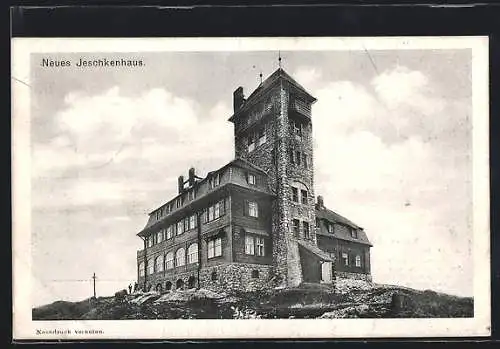 AK Reichenberg, Neues Jeschkenhaus auf der Jeschkenkoppe