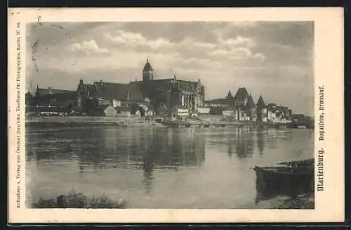 AK Marienburg / Malbork, Nogatseite der Marienburg