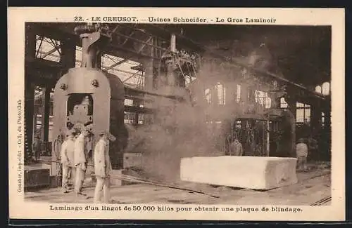 AK Le Creusot, Usines Schneider, Le Gros Laminoir