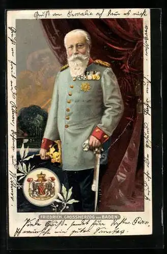 AK Friedrich, Grossherzog von Baden in Uniform