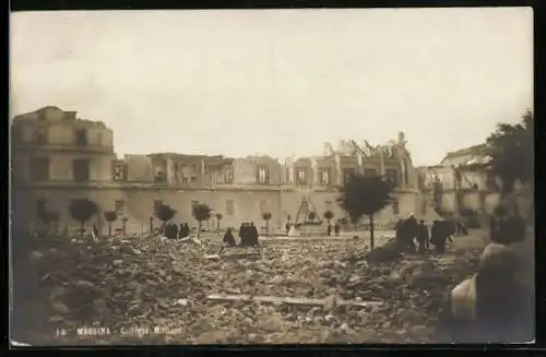 AK Messina, Collegio Militaire nach dem Erdbeben