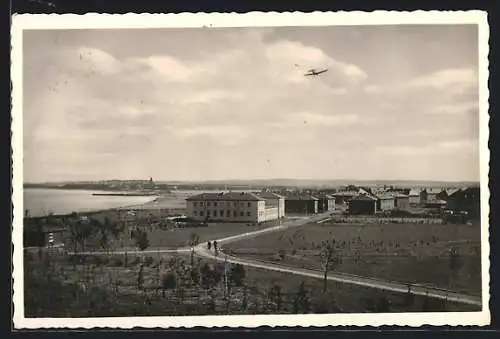 AK Wustrow, Flakartillerieschule mit Flugzeug