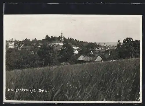 AK Heiligenkreuz im Lafnitztal, Teilansicht mit Kirche