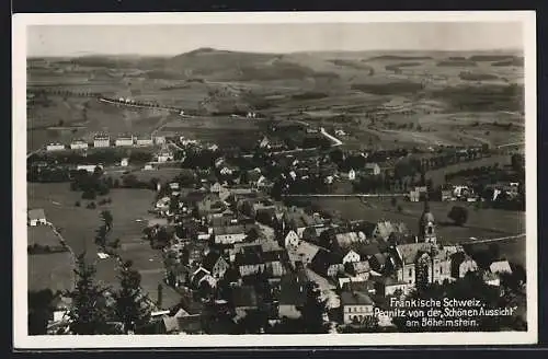 AK Pegnitz /Fränkische Schweiz, Ortsansicht von der Schönen Aussicht