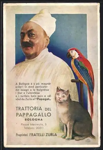 AK Bologna, Trattoria del Pappagallo, Piazza Mercanzia 3