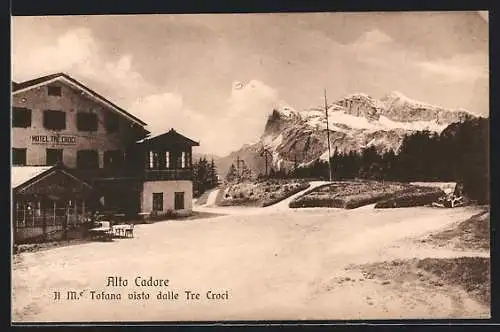 AK Cortina d`Ampezzo, Il M. Tofana visto dalle Tre Croci