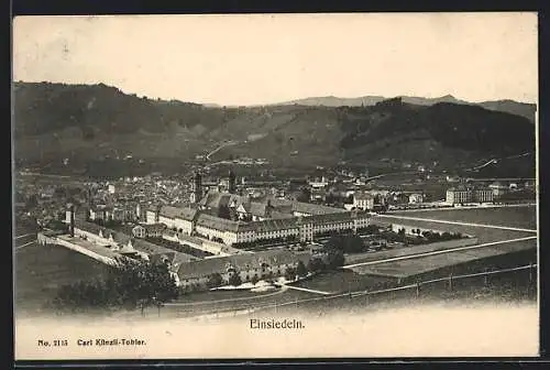 AK Einsiedeln, Gesamtansicht mit Kloster