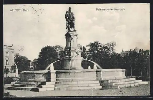 AK Augsburg, Prinzregentenbrunnen