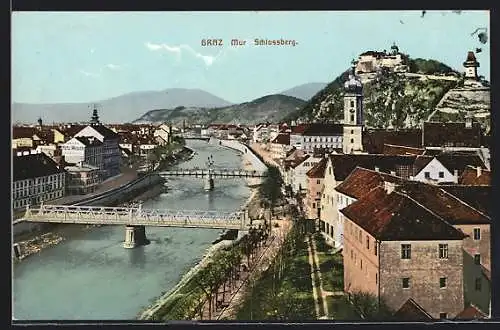 AK Graz, Mur und Schlossberg