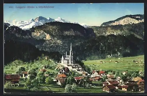 AK Lungern, Kirche und Oltschihörner