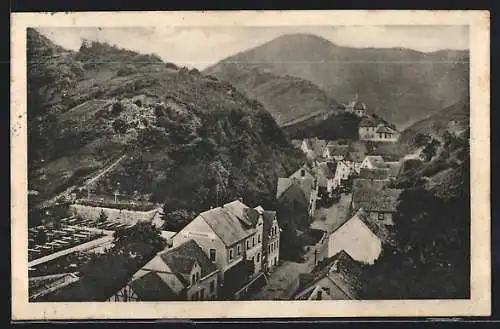 AK Engehöll bei Oberwesel a. Rh., Ortsansicht aus der Vogelschau