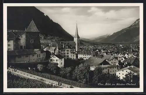 AK Chur, Blick ins Bündner Oberland