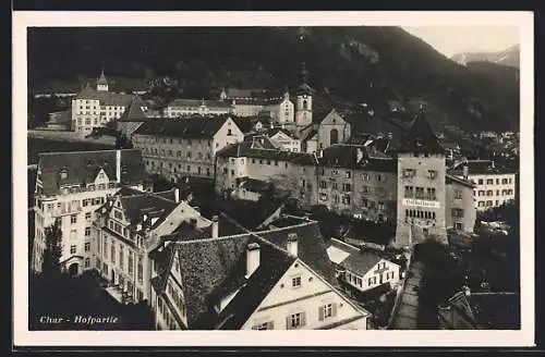 AK Chur, Hofpartie aus der Vogelschau