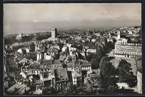 AK Lausanne, Vue sur la Riponne depuis la Cathédrale