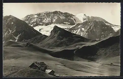 Foto-AK Emanuel Gyger: Bahnenmoospass, Adelboden-Lenk, Wildstrubel