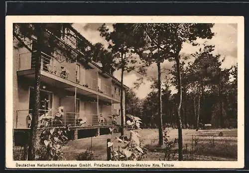 AK Glasow-Mahlow /Teltow, Deutsches Naturheilkrankenhaus GmbH, Priessnitzhaus